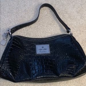 Nicole by Nicole Miller Black Shoulder Purse Bag